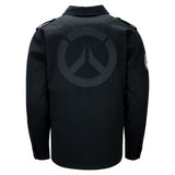 Overwatch 2 Negro Militar con botones Chaqueta - Vista trasera