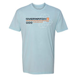 Overwatch 2 Heroes Azul T-camisa - Vista frontal