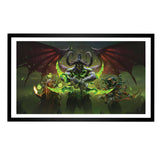 World of Warcraft Cruzada en llamas Clásico 30,5cm x 53,4cm Impresión de arte enmarcado en verde - Vista frontal