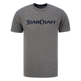 StarCraft Grey T-camisa - Vista frontal con StarCraft Logotipo