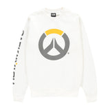 Overwatch Logotipo Blanco Cuello redondo Sudadera - Vista frontal