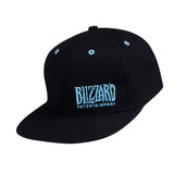 Blizzard Entertainment Negro Flatbill Snapback Sombrero - Vista frontal izquierda