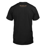 Diablo Rey Esqueleto Inmortal Negro T-camisa - Vista trasera