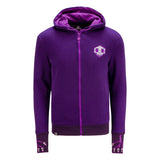 Overwatch Sombra Púrpura Zip-Up Sudadera - Vista frontal