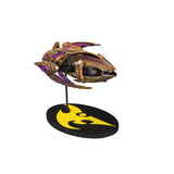 Réplica de la nave Protoss de la Edad de Oro de StarCraft de 18cm en oro - Vista frontal derecha