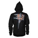 World of Warcraft Shadowlands King No More Negro Zip-Up Sudadera - Vista trasera