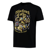 World of Warcraft Blackrock Coffee Negro T-camisa - Vista frontal izquierda