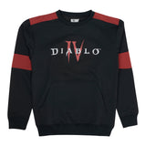 Diablo IV Logo Noir Sweat-shirt à col rond - Vue de face