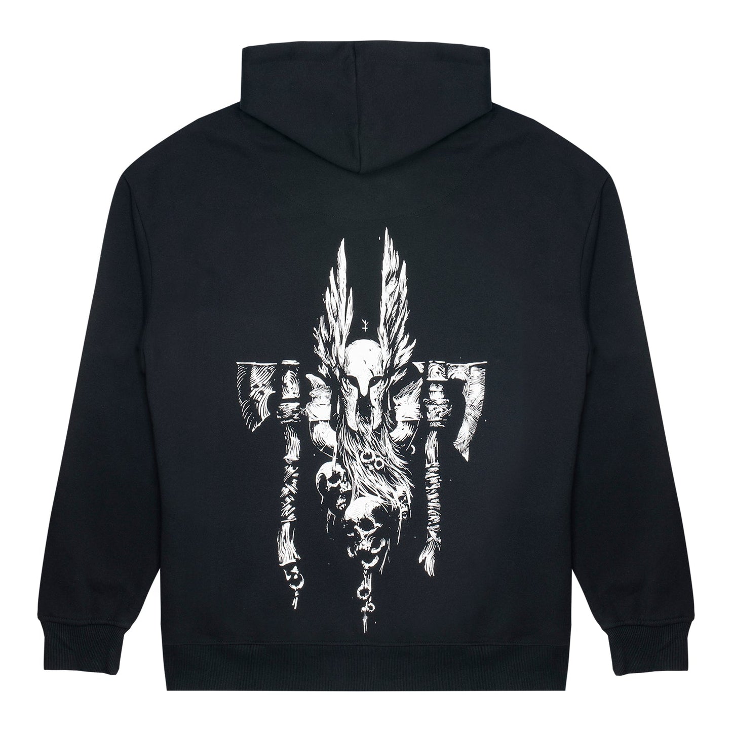 Diablo IV Barbarian Sigil Noir Zip-Up Hoodie - Vue arrière