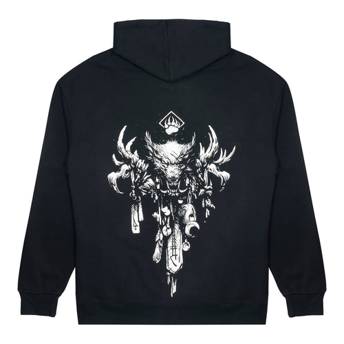 Diablo IV Druid Sigil Noir Zip-Up Hoodie - Vue arrière
