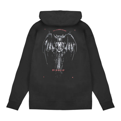 Diablo Lilith Blessed Mother Pullover Hoodie - Back View Noir Version