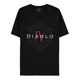 T-shirt noir à logo Pentagramme Diablo IV - Vue de face