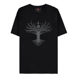 T-shirt noir Arbre de vie Diablo IV - Vue de face