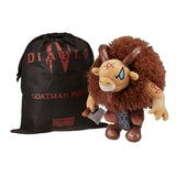 Diablo IV Homme-Chèvre Peluche Variante Convention - Vue de face avec sac