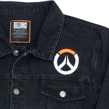 Overwatch Denim Noir Jacket - Front fermer-Up View