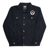 Overwatch Denim Noir Veste boutonnée - Vue de face