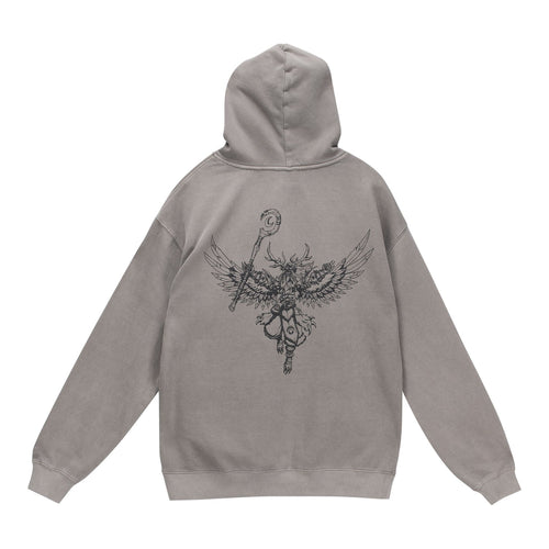 World of Warcraft Malfurion Sketch Gris Pullover Hoodie - Vue de dos
