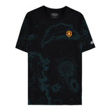 World of Warcraft Carte de l'Alliance d'Azeroth Noir T-shirt  - Vue de face