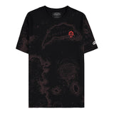 World of Warcraft Carte de la Horde en Azeroth Noir T-shirt  - Vue de face