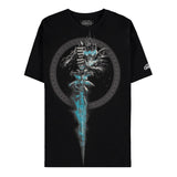 World of Warcraft Roi liche Noir T-shirt  - Vue de face