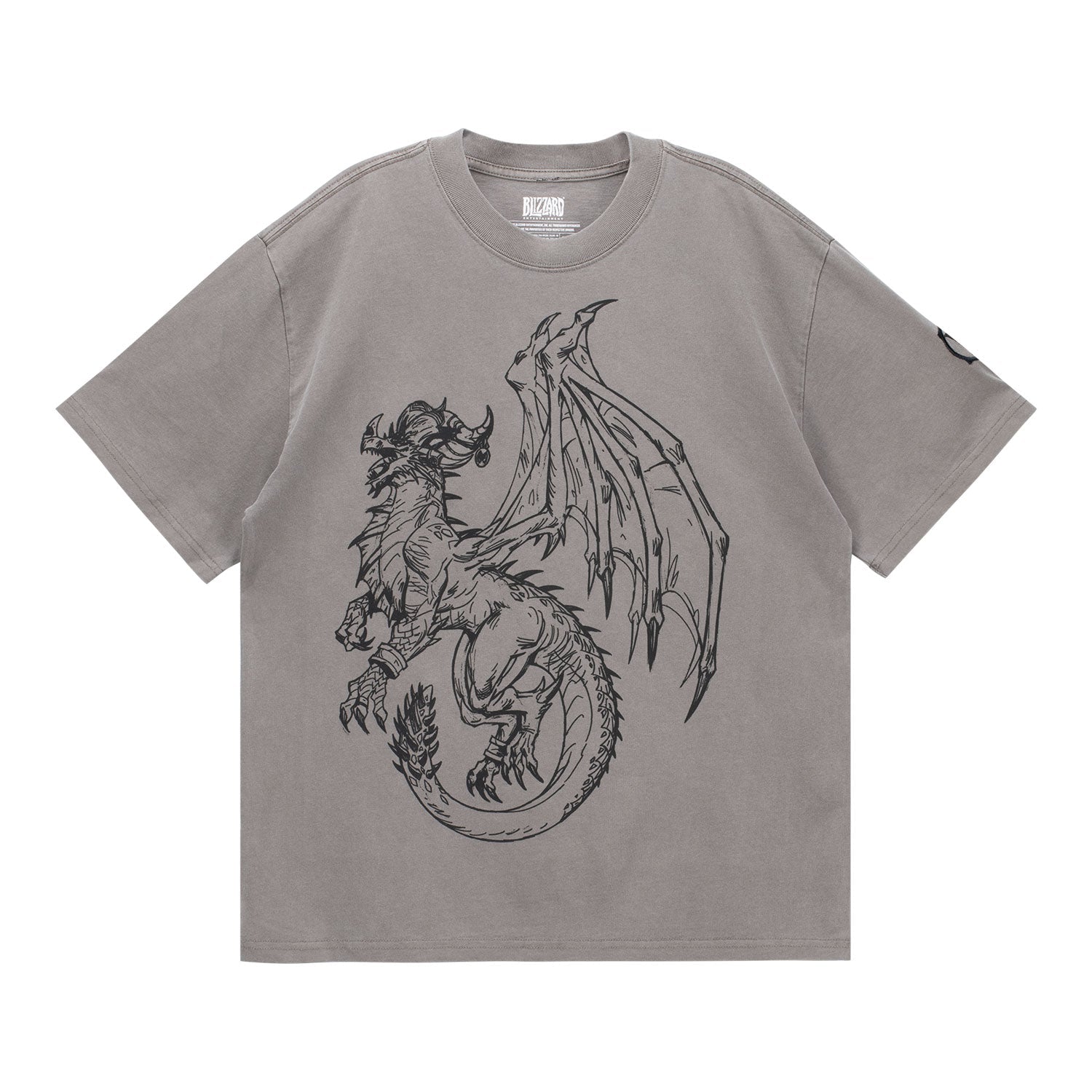 World of Warcraft Alexstrasza Sketch T-shirt  gris - Vue de face