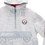 Overwatch 2 Logo Blanc  Veste Pullover demi-zip - Vue de face fermer Up