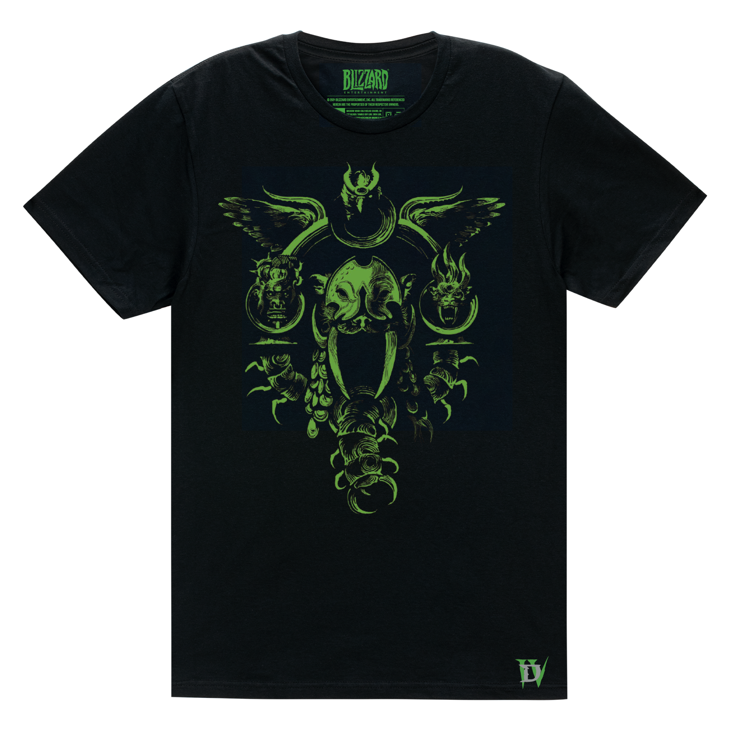 Diablo IV Sacresprit Noir T-shirt  - Vue de face