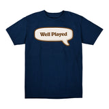 T-shirt Hearthstone Well Played - Vue de face Version Bleu