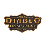 Pin's logo Diablo Immortal en noir - Vue de face