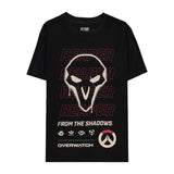 Overwatch Faucheur Noir De l'ombre T-shirt - Vue de face