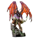 Statue Premium Illidan Hurlorage 60 cm World Of Warcraft en rouge - Vue de face