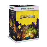 Hearthstone: Heroes of Warcraft Puzzle de 1000 pièces en noir - Vue avant droite
