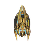 StarCraft Protoss Porte-nefs Réplique de vaisseau 18cm en jaune - Vue d'ensemble