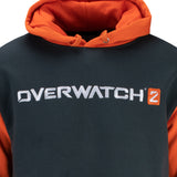 Overwatch 2 Felpa con cappuccio colorblock Charcoal - Vista da vicino