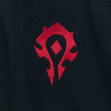 World of Warcraft Felpa Horde Logo Quarter-Zip nera - Vista da vicino
