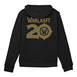 World of Warcraft Felpa con cappuccio nera del 20° anniversario - Vista posteriore