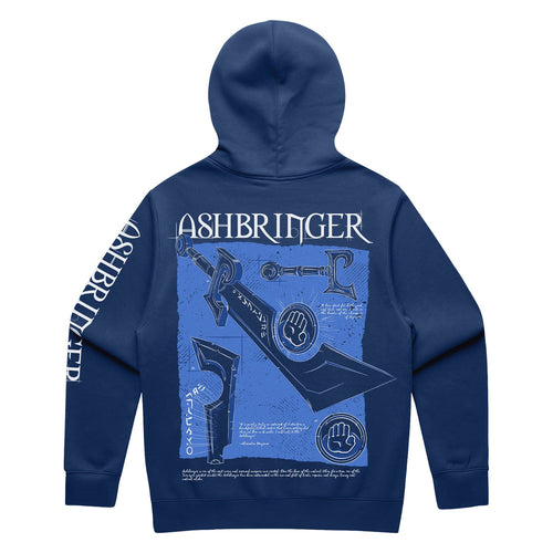 World of Warcraft Ashbringer Felpa con cappuccio blu - Vista posteriore