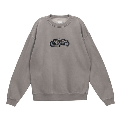 World of Warcraft Xal'atath Sketch Felpa girocollo grigia - Vista frontale