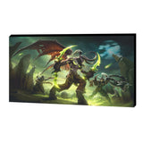 World of Warcraft Burning Crusade Classic: Tempio nero 35,5 x 61 cm Tela in verde - Vista frontale