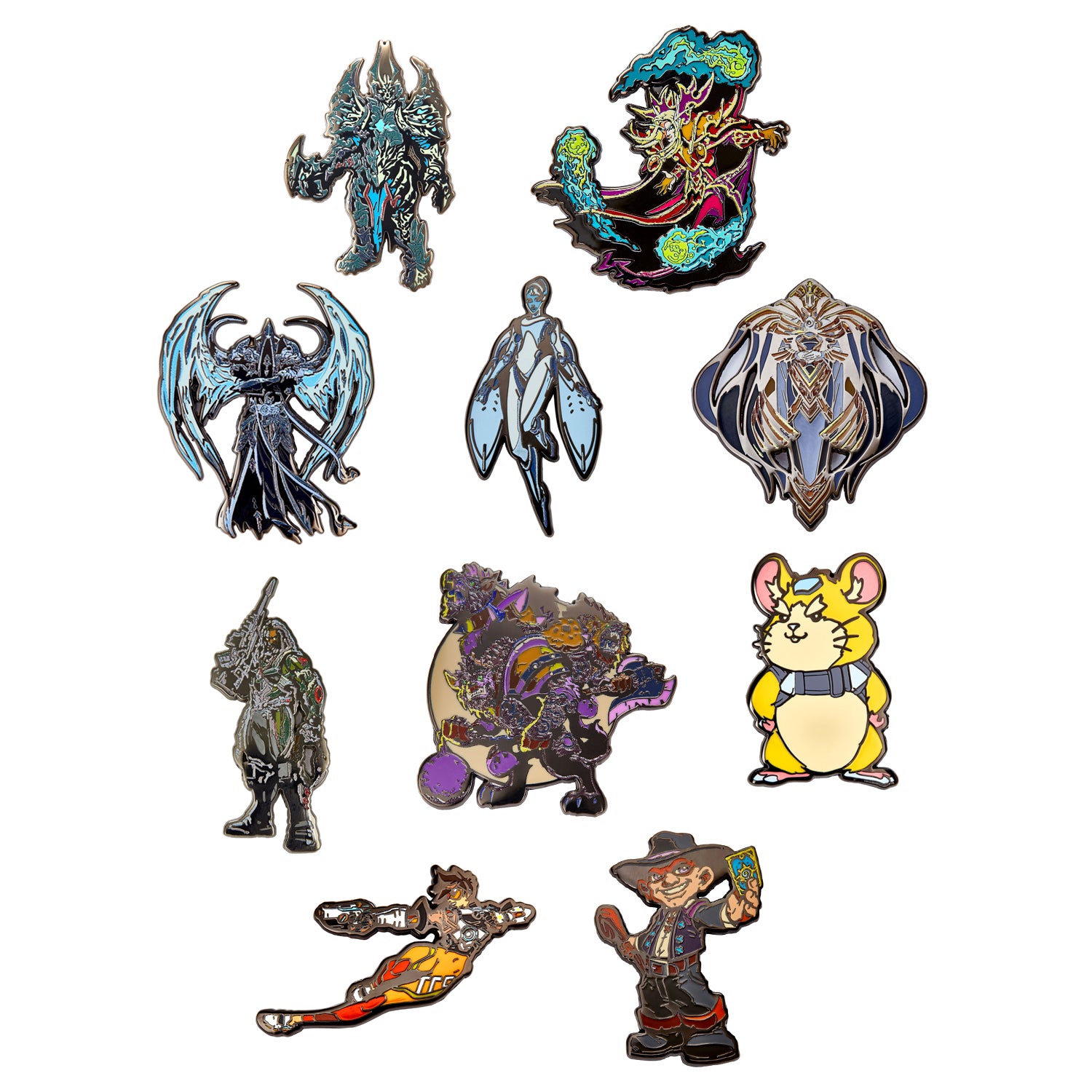 All the pins in the Blizzard Series 8 Blind Pack 5-Piece Pin Set