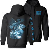 BlizzCon 2023 Commemorative Art Pullover Hoodie - Front and Back View