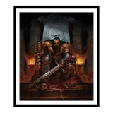 Diablo IV Barbarian Bul-Kathos 40.6x50.8cm Framed Art Print