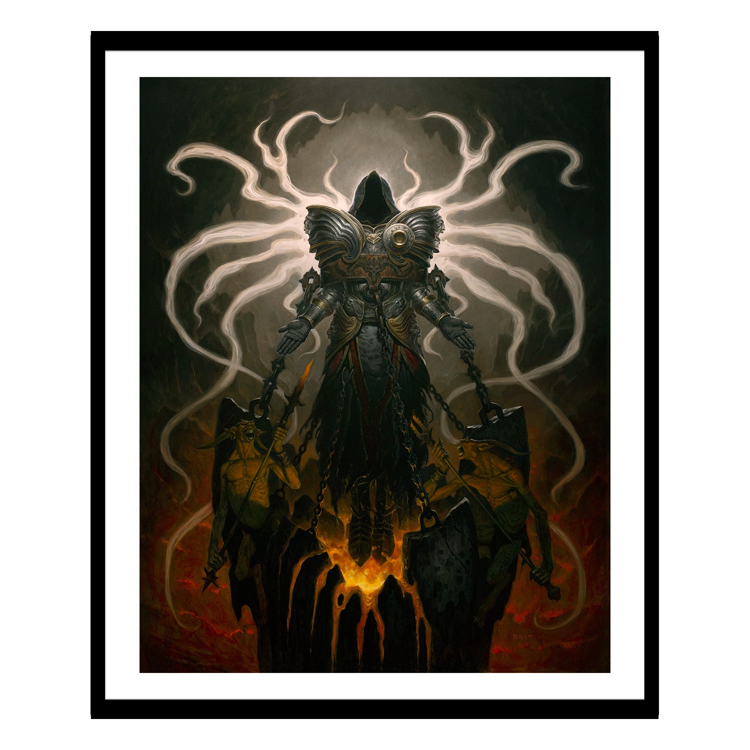 Diablo IV Inarius 40.6 x 50.8 cm Framed Art Print - Front View