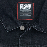 Diablo IV Denim Black Jacket - Front Close-Up View