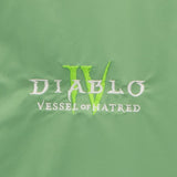 Diablo IV: Vessel of Hatred Green Bomber Jacket - Close Up View