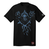 Diablo IV Sorcerer Black T-Shirt - Front View