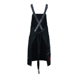 Diablo Butcher Apron - Back View on Form