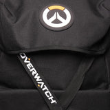 Overwatch Black Strap Backpack - Close Up View