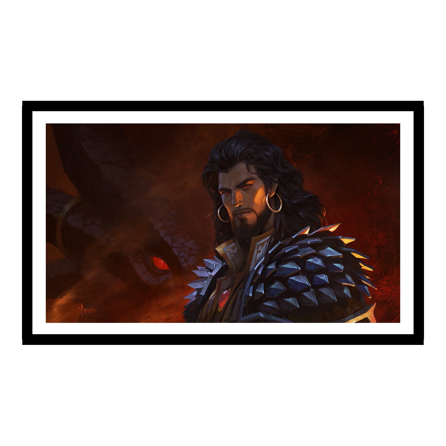 World of Warcraft Wrathion 30.5 x 43.4 cm Framed Art Print - Front View