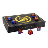 World of Warcraft 20th Anniversary Dice Set - Front View with Box